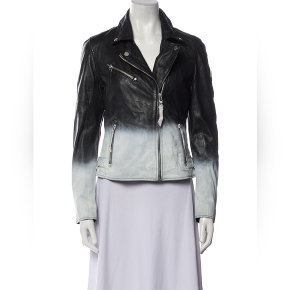 Mauritius Jackets & Blazers - Mauritius Ombre Black and Gray Lamb Leather Jacket *•Mint•* - Sz Small